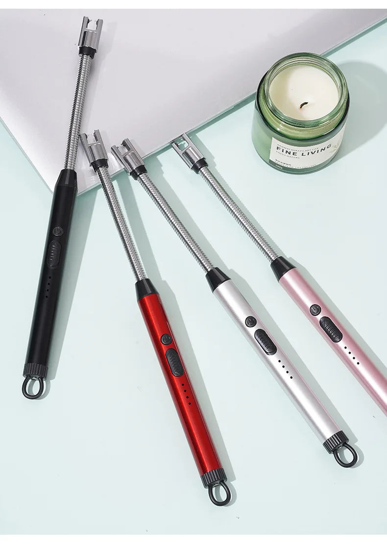 MB Mart® USB Type-C Plasma Lighter | Windproof Electric Arc Candle & Stove Lighter