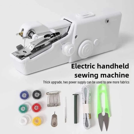 MB Mart® Mini Portable Hand Sewing Machine for Quick Repairs & DIY Stitching