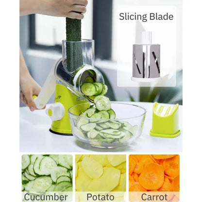 MB Mart® Table Top Drum Grater – Multi-Functional Vegetable Cutter