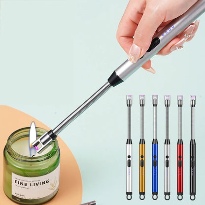 MB Mart® USB Type-C Plasma Lighter | Windproof Electric Arc Candle & Stove Lighter