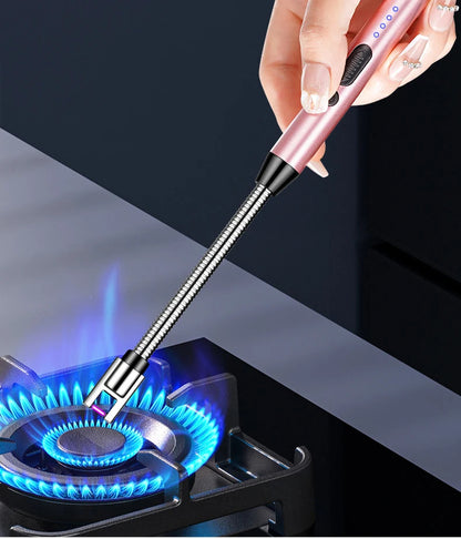 MB Mart® USB Type-C Plasma Lighter | Windproof Electric Arc Candle & Stove Lighter