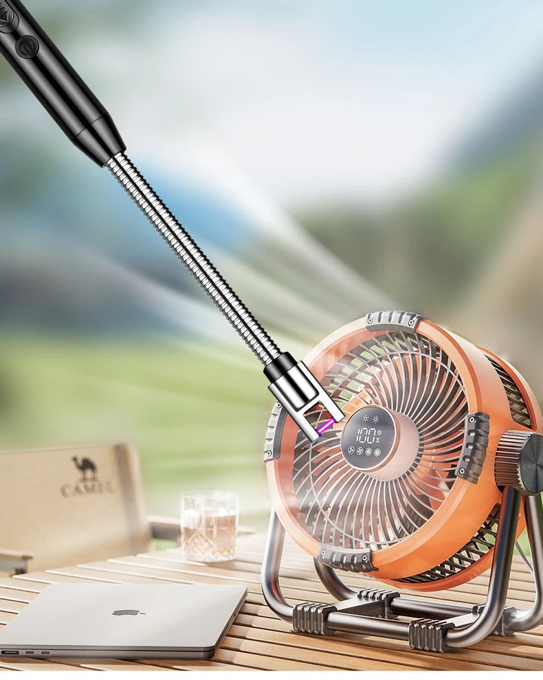 MB Mart® USB Type-C Plasma Lighter | Windproof Electric Arc Candle & Stove Lighter