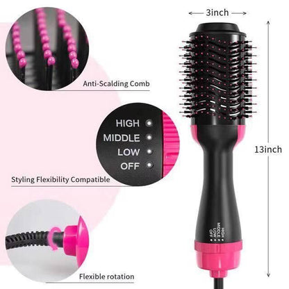 MBMart® Women Hair Dryer Brush |Straightener | Best Hot-Air Hair Brush in Pakistan