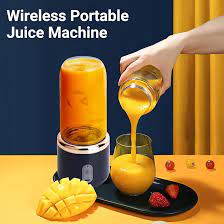MB Mart® 6 Blades Portable Juicer Cup | USB Rechargeable Smoothie Blender 400ML