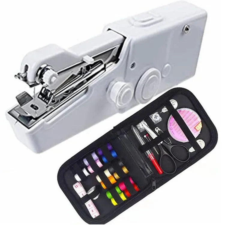 MB Mart® Mini Portable Hand Sewing Machine for Quick Repairs & DIY Stitching