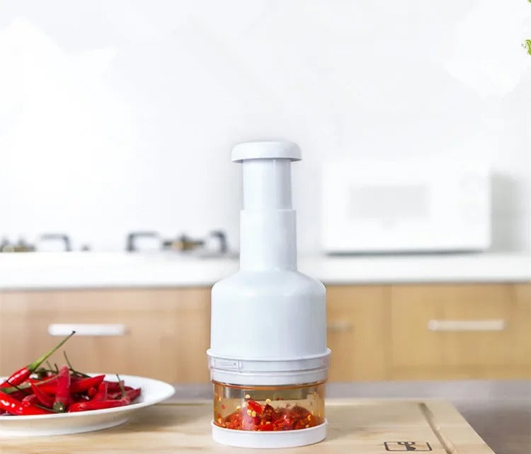 MB Mart® Hand Press Chopper| Quick & Effortless Vegetable Cutter for Kitchen