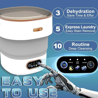 MB Mart® Portable Washing Machine| Compact & Powerful | Easy to Use