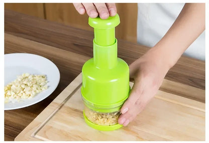 MB Mart® Hand Press Chopper| Quick & Effortless Vegetable Cutter for Kitchen