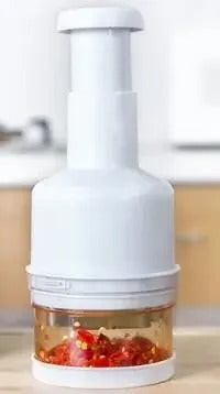 MB Mart® Hand Press Chopper| Quick & Effortless Vegetable Cutter for Kitchen