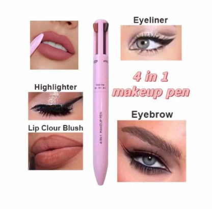 MB Mart® 4-in-1 Makeup Pen | All-in-One Beauty Essential for Lips, Eyes & Cheeks